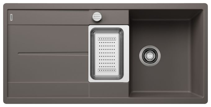 Silgranit 2 Becken  METRA 6 S-F Flächenbündige Spüle für 60 cm Unterschrank (Grau) 