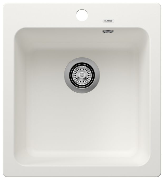 Silgranit 1 Becken  NAYA 45 Einbauspüle für 45 cm Unterschrank (Weiß) 