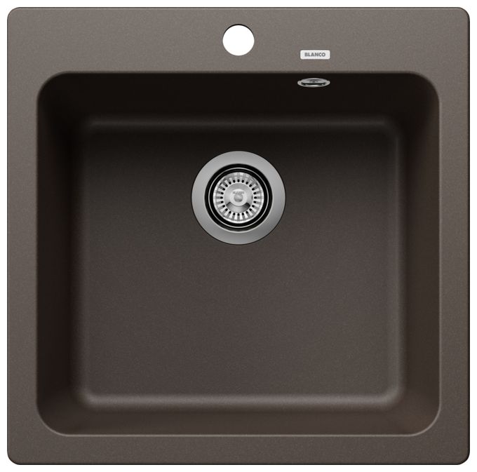 Silgranit 1 Becken  NAYA 5 Einbauspüle für 50 cm Unterschrank (Braun) 