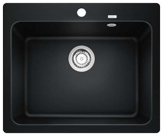 Silgranit 1 Becken  NAYA 6 Einbauspüle für 60 cm Unterschrank (Schwarz) 