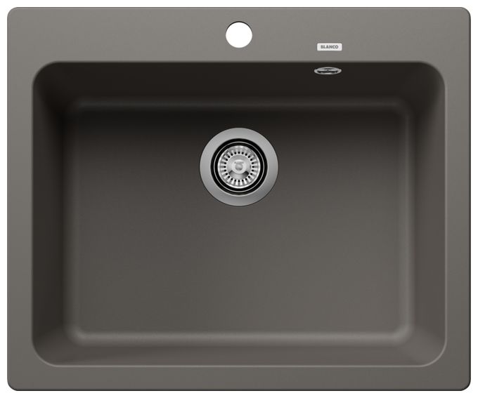 Silgranit 1 Becken  NAYA 6 Einbauspüle für 60 cm Unterschrank (Grau) 