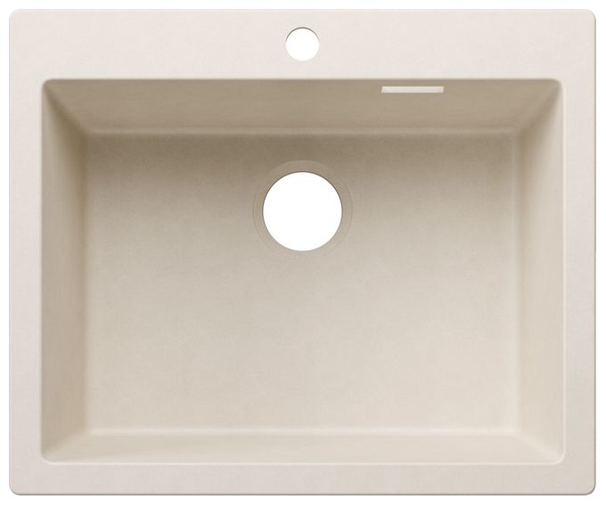 Silgranit 1 Becken  PLEON 6 Einbauspüle für 60 cm Unterschrank (Weiß) 