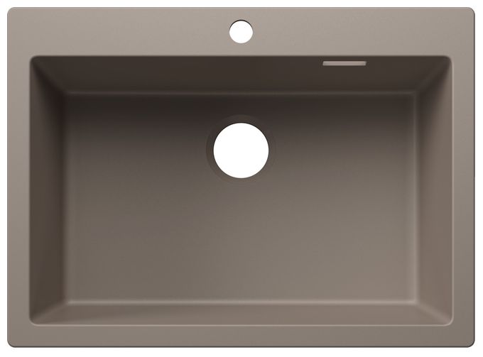 Silgranit 1 Becken  PLEON 8 Einbauspüle für 80 cm Unterschrank (Braun) 