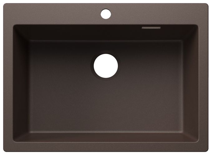 Silgranit 1 Becken  PLEON 8 Einbauspüle für 80 cm Unterschrank (Braun) 