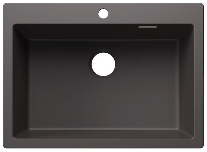 Silgranit 1 Becken  PLEON 8 Einbauspüle für 80 cm Unterschrank (Grau) 