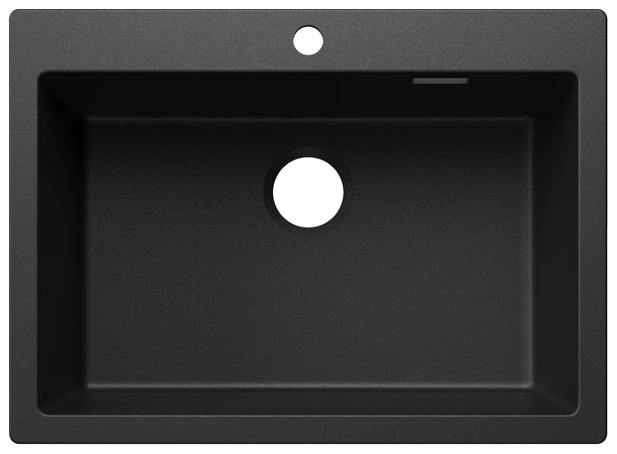 Silgranit 1 Becken  PLEON 8 Einbauspüle für 80 cm Unterschrank (Anthrazit) 