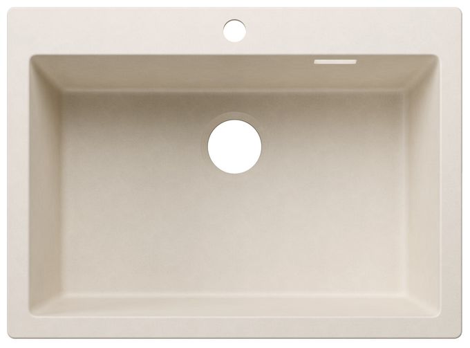 Silgranit 1 Becken  PLEON 8 Einbauspüle für 80 cm Unterschrank (Weiß) 