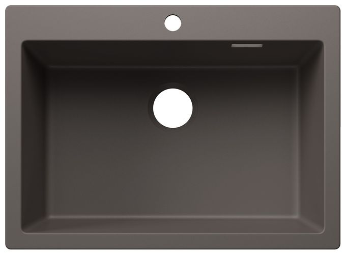 Silgranit 1 Becken  PLEON 8 Einbauspüle für 80 cm Unterschrank (Grau) 