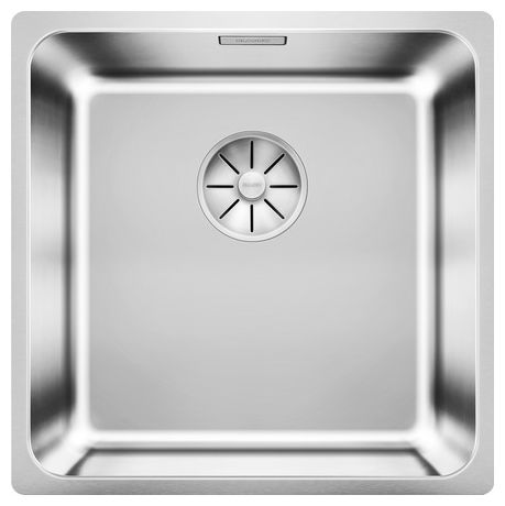 SOLIS 400-IF, Edelstahl Bürstfinish, ohne Ablauffernbedienung, ohne Zubehör, keine Beckenlage, 450 mm Untermaß 