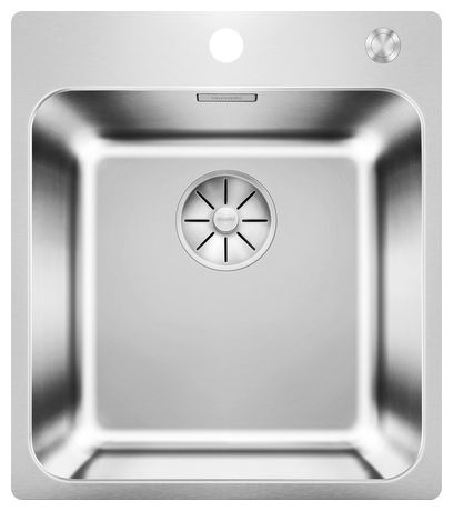 SOLIS 400-IF/A, Edelstahl Bürstfinish, mit Ablauffernbedienung, ohne Zubehör, keine Beckenlage, 450 mm Untermaß 