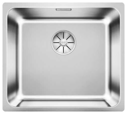 SOLIS 450-U, Edelstahl Bürstfinish, ohne Ablauffernbedienung, ohne Zubehör, keine Beckenlage, 500 mm Untermaß 