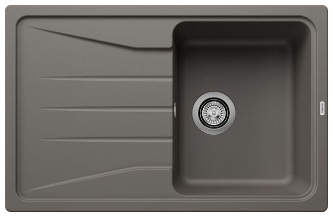 Silgranit 1 Becken  SONA 45 S Einbauspüle für 45 cm Unterschrank (Grau) 