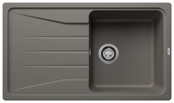 Silgranit 1 Becken  SONA 5 S Einbauspüle für 50 cm Unterschrank (Grau) 