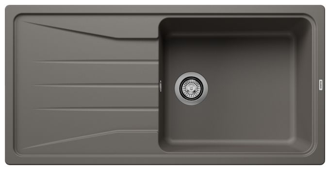 Silgranit 1 Becken  SONA XL 6 S Einbauspüle für 60 cm Unterschrank (Grau) 