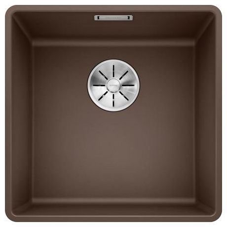 Silgranit 1 Becken  SUBLINE 400-F Flächenbündige Spüle für 50 cm Unterschrank (Braun) 