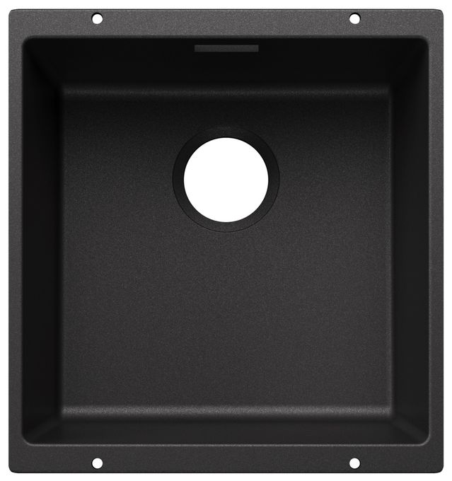 Silgranit 1 Becken  SUBLINE 400-U Unterbauspüle für 50 cm Unterschrank (Anthrazit) 