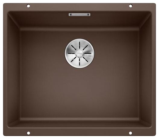 Silgranit 1 Becken  SUBLINE 500-U Unterbauspüle für 60 cm Unterschrank (Braun) 