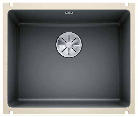 Keramik 1 Becken SUBLINE 500-U Unterbauspüle für 60 cm Unterschrank 