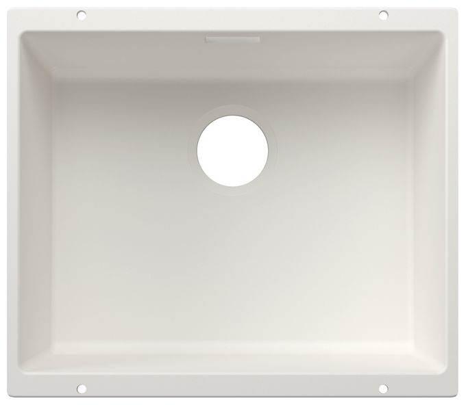 Silgranit 1 Becken  SUBLINE 500-U Unterbauspüle für 60 cm Unterschrank (Weiß) 