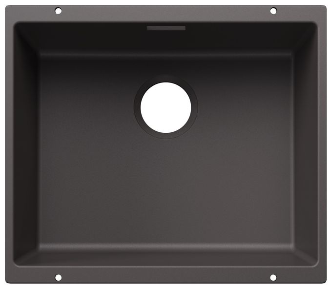 Silgranit 1 Becken  SUBLINE 500-U Unterbauspüle für 60 cm Unterschrank (Grau) 