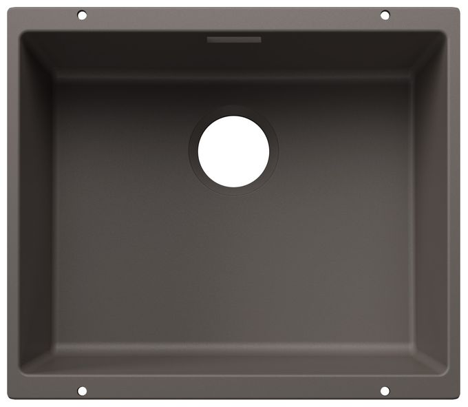 Silgranit 1 Becken  SUBLINE 500-U Unterbauspüle für 60 cm Unterschrank (Grau) 