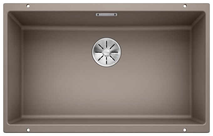 Silgranit 1 Becken  SUBLINE 700-U Unterbauspüle für 80 cm Unterschrank (Beige) 