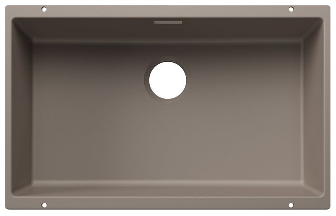 Silgranit 1 Becken  SUBLINE 700-U Unterbauspüle für 80 cm Unterschrank (Braun) 