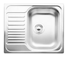 Edelstahl 1 Becken  TIPO 45 S Mini Einbauspüle für 45 cm Unterschrank (Edelstahl) 