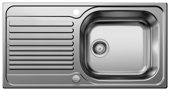 Edelstahl 1 Becken  TIPO XL 6 S Einbauspüle für 60 cm Unterschrank (Edelstahl) 