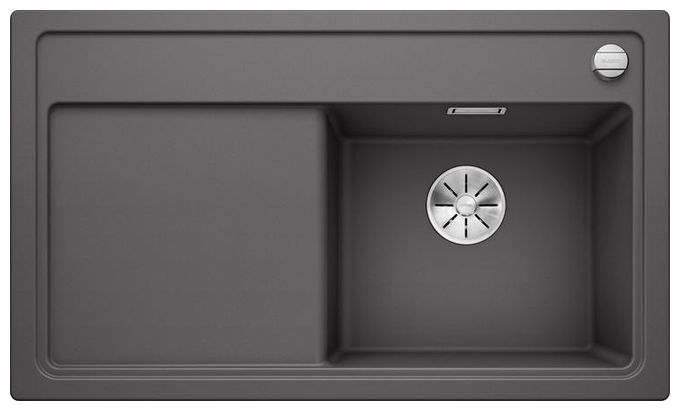 Silgranit 1 Becken  ZENAR 45 S Einbauspüle für 45 cm Unterschrank (Grau) 