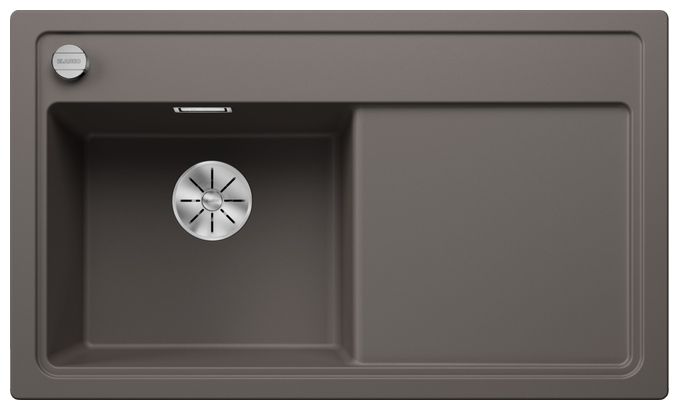 Silgranit 1 Becken  ZENAR 45 S Einbauspüle für 45 cm Unterschrank (Grau) 
