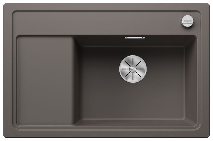 Silgranit 1 Becken  ZENAR XL 6 S Compact Einbauspüle für 60 cm Unterschrank (Grau) 