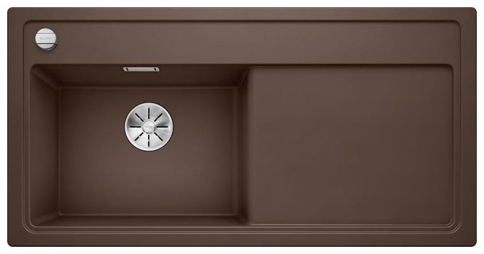 Silgranit 1 Becken  ZENAR XL 6 S Einbauspüle für 60 cm Unterschrank (Braun) 