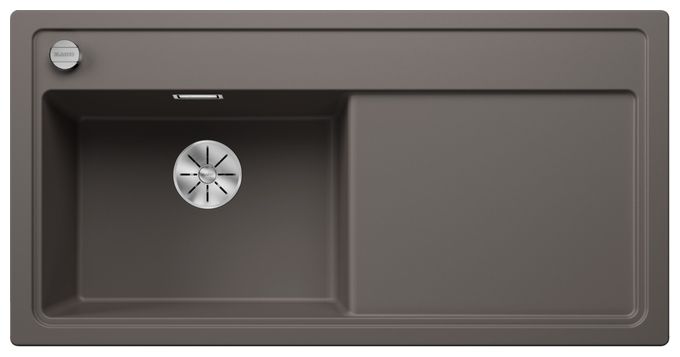Silgranit 1 Becken  ZENAR XL 6 S Einbauspüle für 60 cm Unterschrank (Grau) 