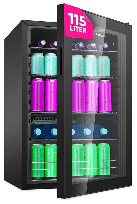 115 l / 115 l Tischkühlschrank EEK: E 66 kWh Jahr  KSG7290 (Schwarz) 