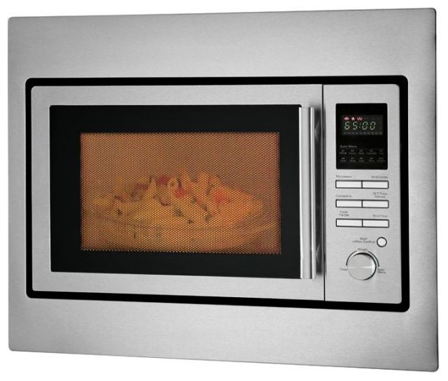 Einbau-Mikrowelle 900 W Größe: mittel 5 Stufen Grill (Edelstahl) MWG2216HEB 