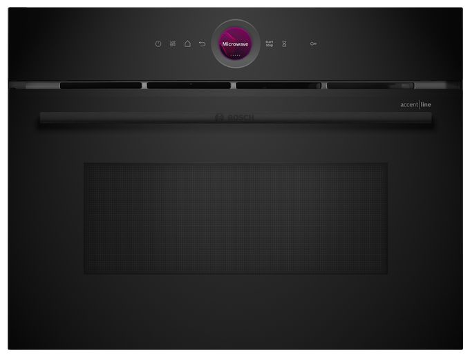 Einbau-Mikrowelle 1000 W Größe: groß 5 Stufen Grill (Schwarz) Serie 8 CEG932XB1 