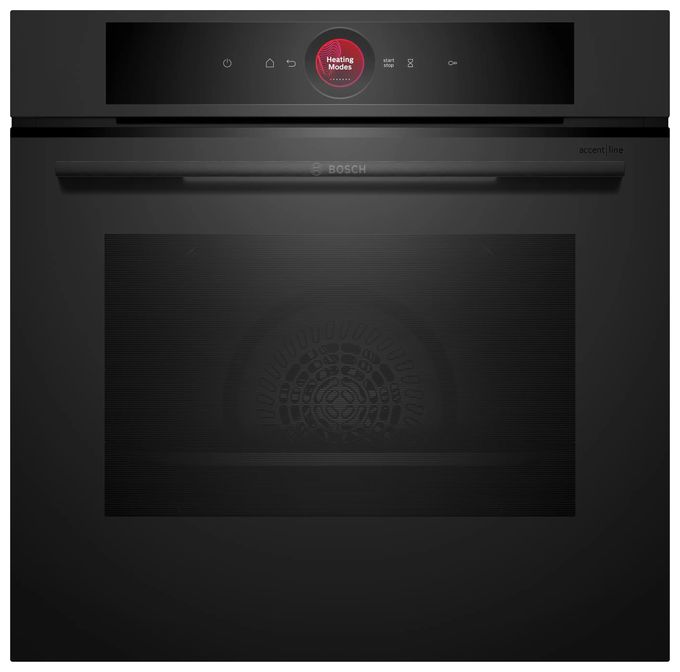 Backofen-Set groß AutoClean mit autarkem 81,2 cm Induktions Kochfeld HBDMATTBK4 (HBG974LM1 + PVS89BB16E) 