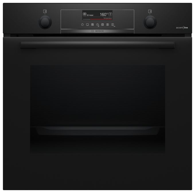Einbaubackofen groß Dampfgaren AutoClean (Schwarz) Serie 6 HBG4790B3 