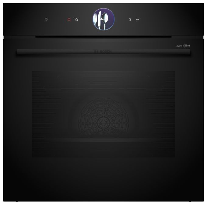 Einbaubackofen groß AutoClean (Schwarz) Serie 8 HBG976MB1 