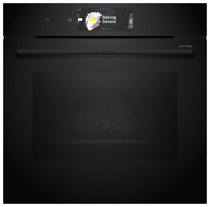 Einbaubackofen groß AutoClean (Schwarz) Serie 8 HBG978NB1 