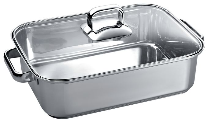 (Edelstahl) HEZ390011 Multibräter für FlexInduction Kochfelder Edelstahl 