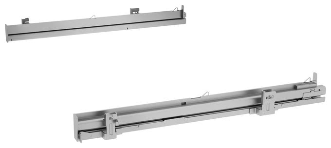 HEZ638000 Clip-Vollauszug Edelstahl 