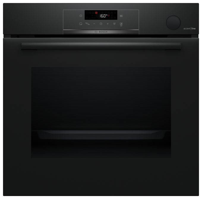 Einbaubackofen groß Dampfgaren AutoClean (Schwarz) Serie 4 HRG4720B3 