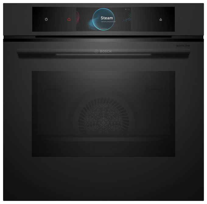 Einbaubackofen groß Dampfgaren AutoClean (Schwarz) HSG938EM1 