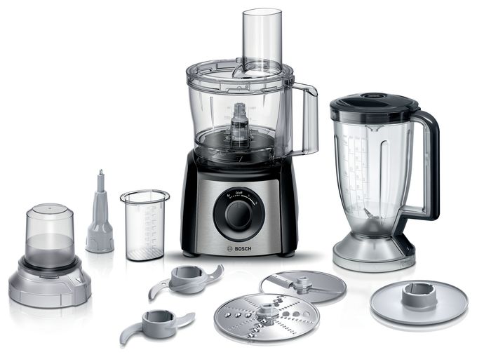 900 W Küchenmaschine 2,3 l  MCM3PM38S MultiTalent 3 Plus (Schwarz/Silber) 