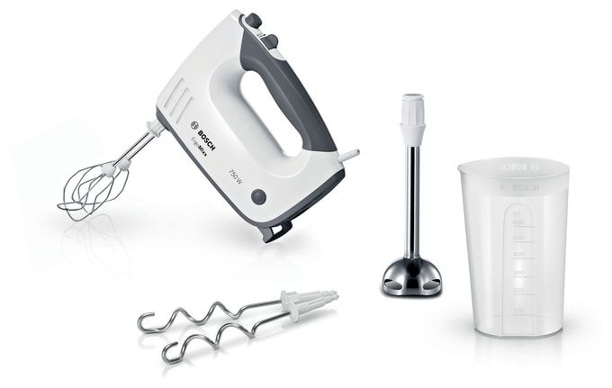 Handmixer 750 W 5 Stufen  MFQ37470 ErgoMixx (Schwarz, Weiß) 