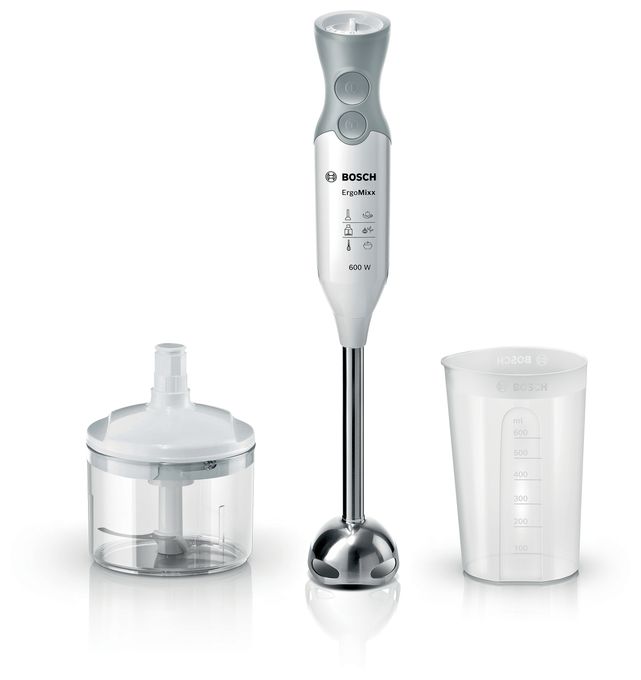 Stabmixer 600 W 12 Stufen  MSM66120 ErgoMixx (Grau, Weiß) 