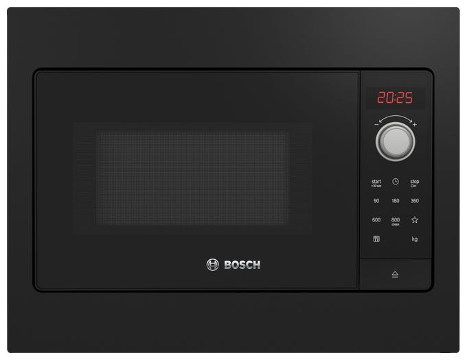 Einbau-Mikrowelle 800 W Größe: klein 5 Stufen (Schwarz) Serie 2 BFL523MB3 