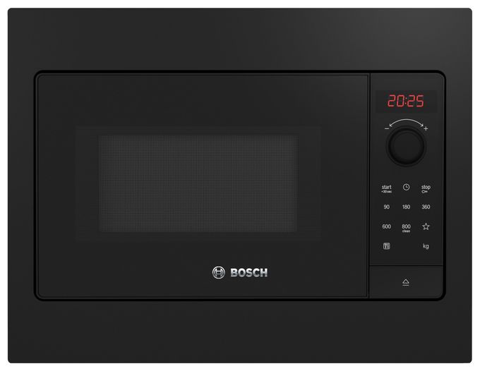Einbau-Mikrowelle 800 W Größe: klein 5 Stufen (Schwarz) Serie 2 BFL523MB4 